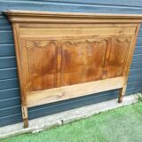 old solid wood headboard