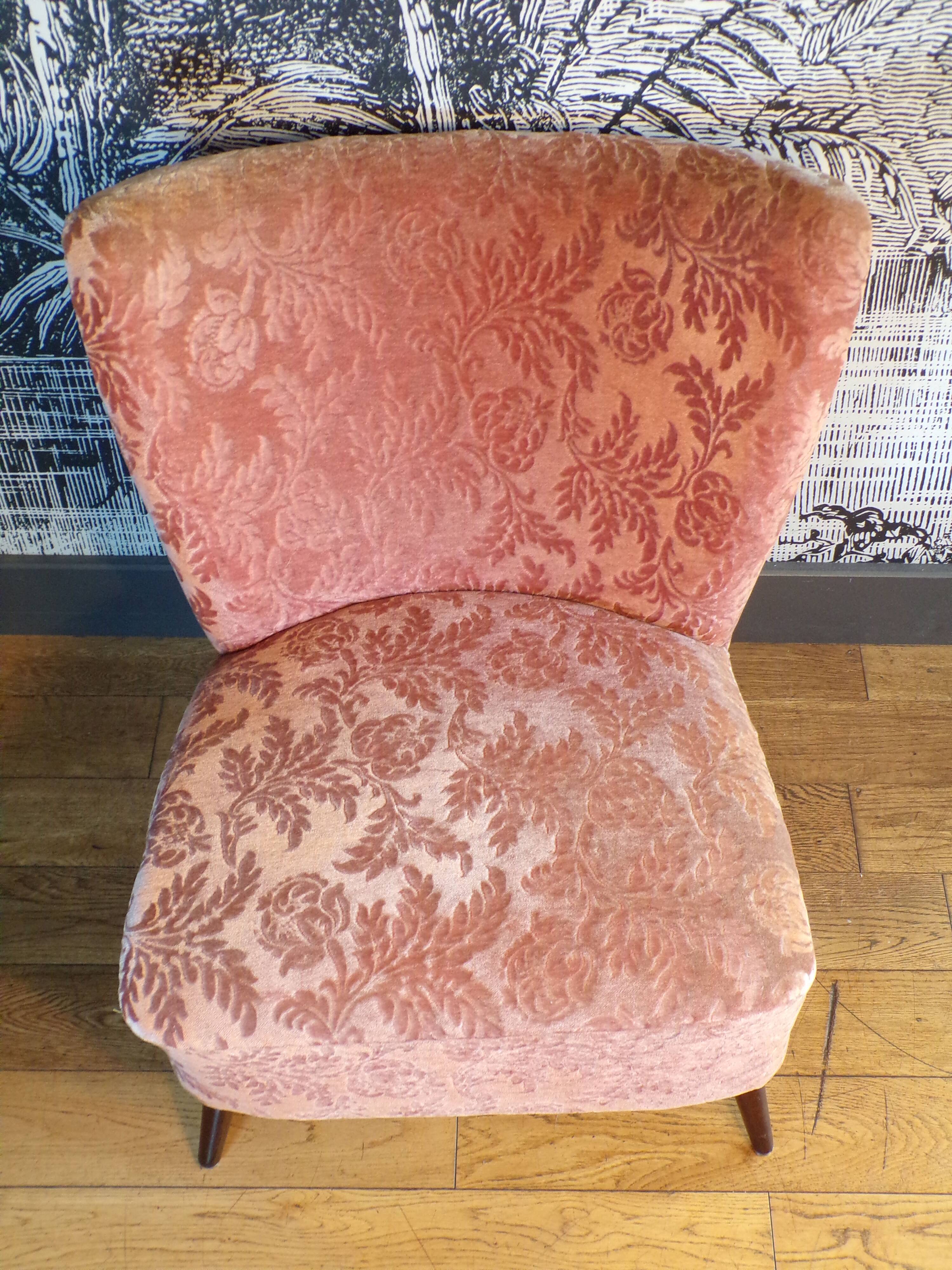 Pink cocktail armchair