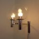 Chromed Glass Wall Lamp from OTT International, 1960s