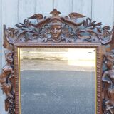 Mirror from an ancient castle, carved in Neo-Renaissance style.