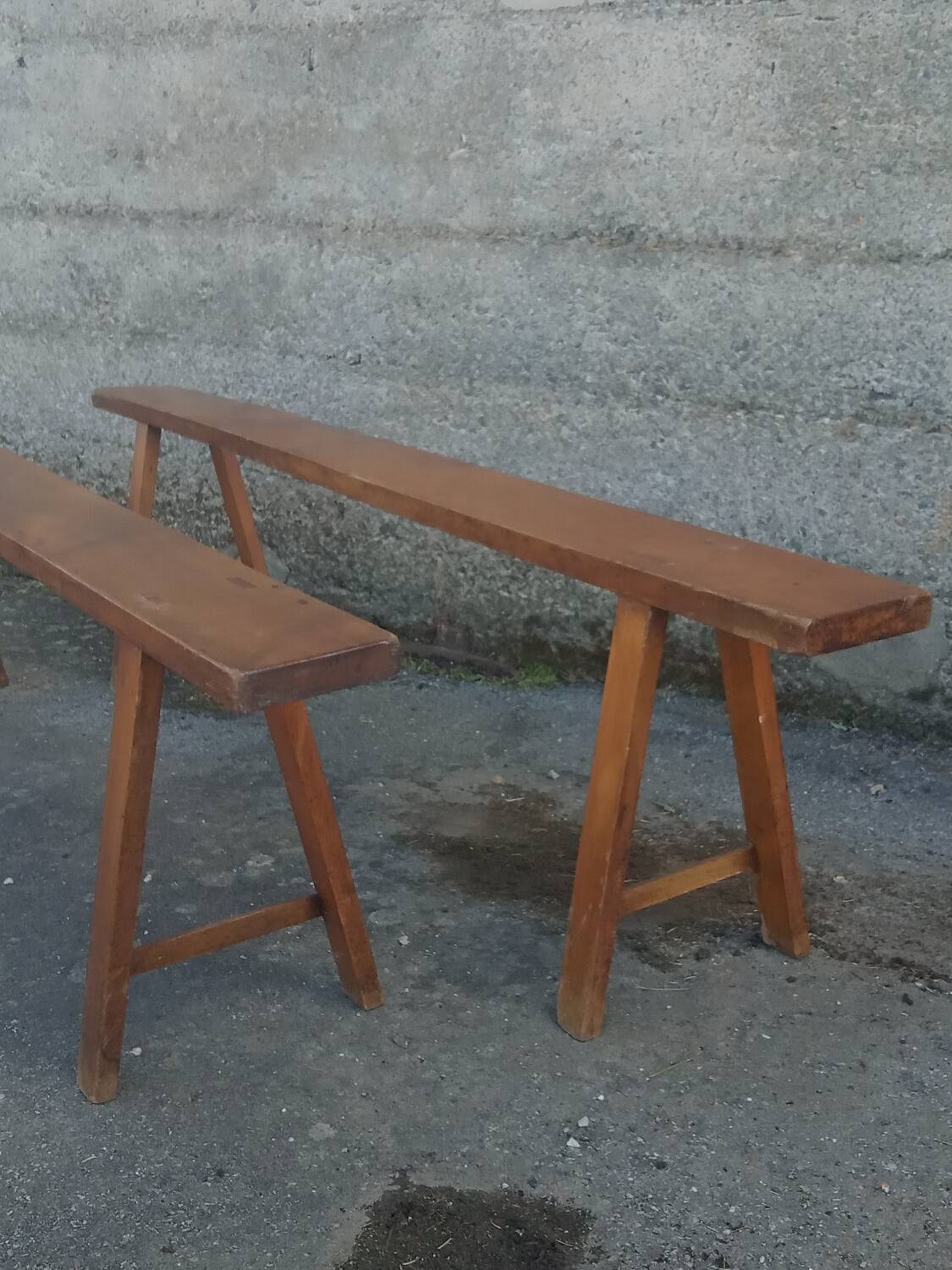 Pair of farm benches 183 cm