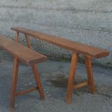 Pair of 183 cm farmhouse benches