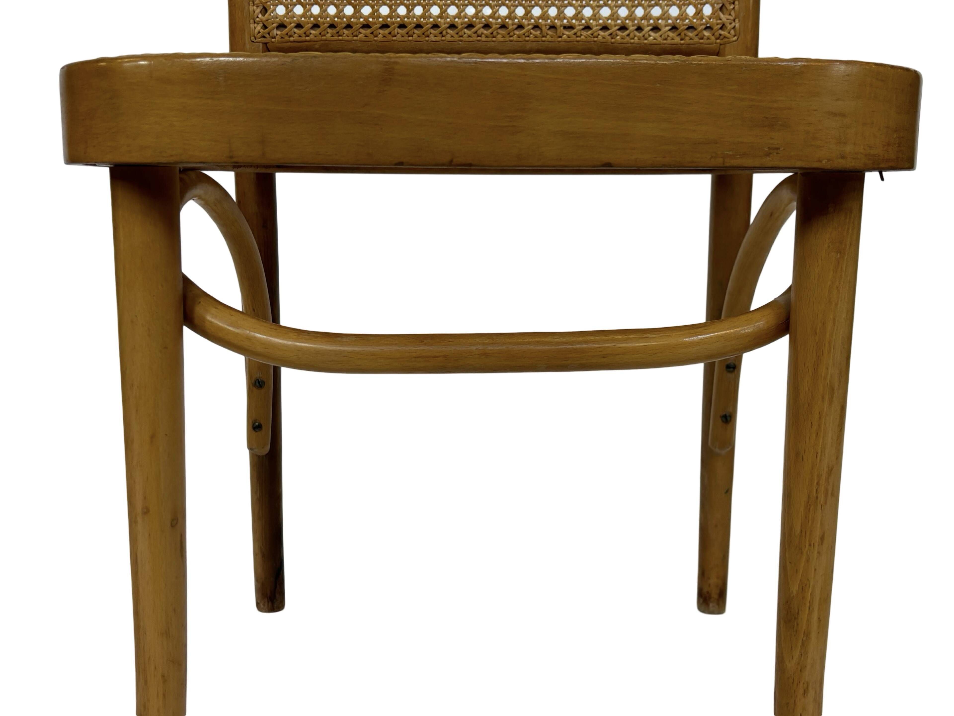 Vintage set of 4 Prague or 811 chairs, FMG Poland, Thonet Josef Hoffmann Design