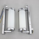 Set of Two Bauhaus Wall Lamps, Czechoslovakia, 1930s