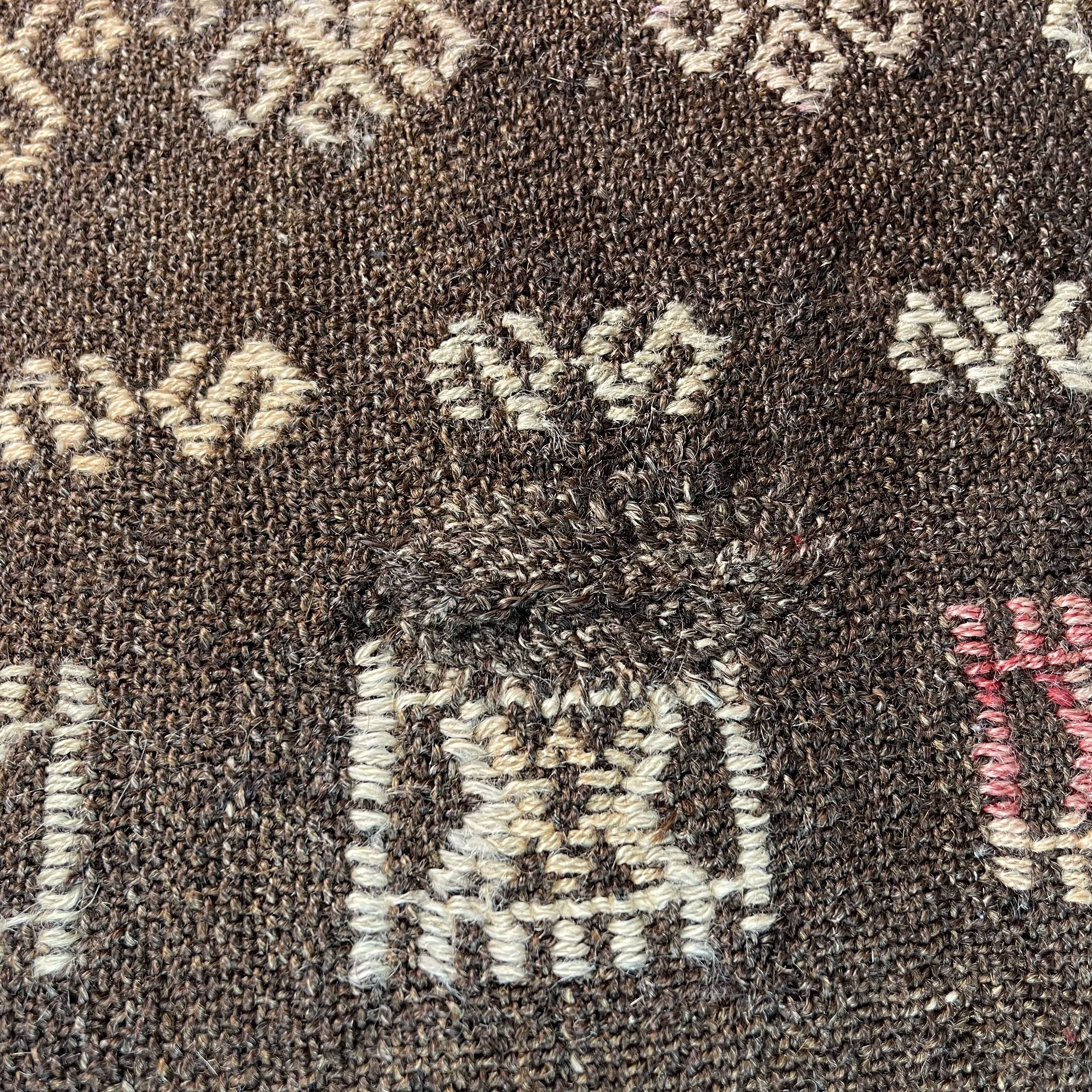 Vintage turkish kilim cushion cover , 55 x 55 cm