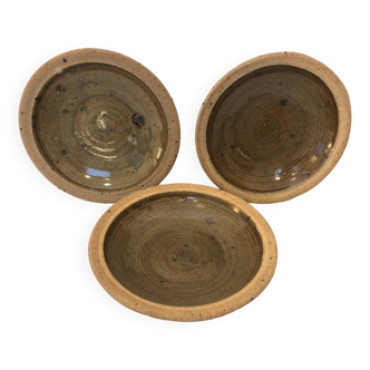 3 assiettes Pierre Digan, 1970