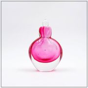 Flacon de parfum « Sommerso » en verre rose et transparent