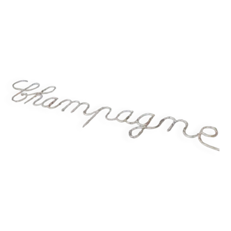 Old sign "Champagne"