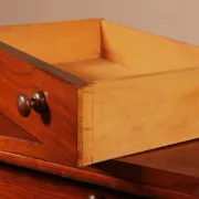 19th-century walnut Wellington commode