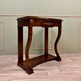 Console in flamed mahogany from empire 19th century