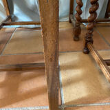 Six turned wooden chairs