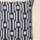 Cushion with Blue and White Patterns, Publisher's Fabric