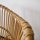 Vintage rattan armchair