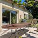 Table de jardin en fer forgé 300 cm