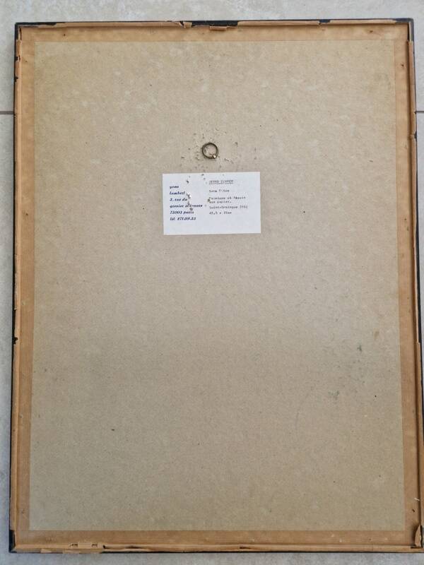 Bernd Zimmer (Born 1948) Gouache on paper - Abstract still life