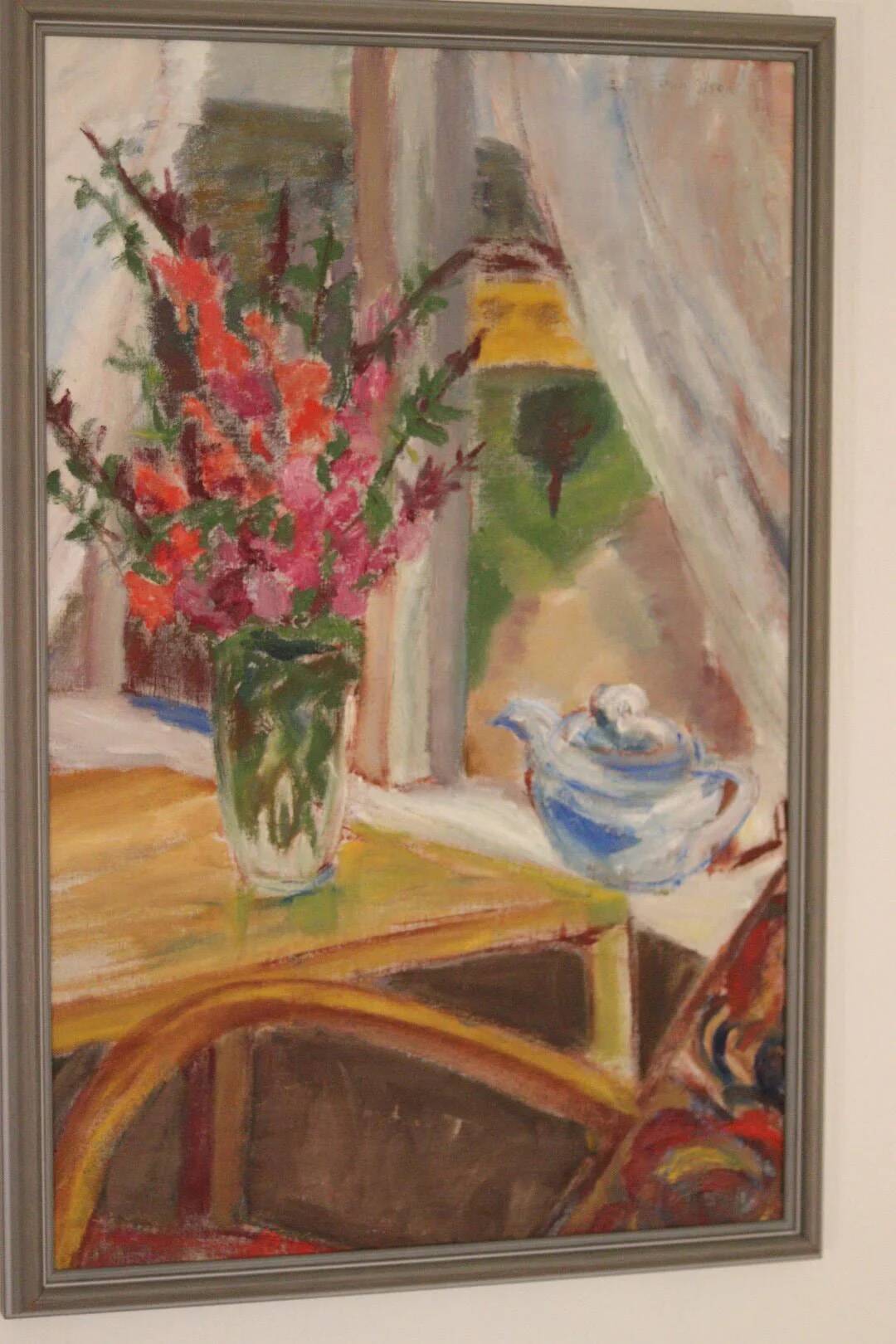 Flowers and teapot
