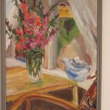 Flowers and teapot