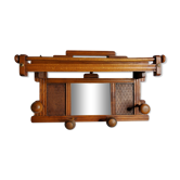 Portemanteau mural en bois, 4 patères, de style Art Déco, 71 cm