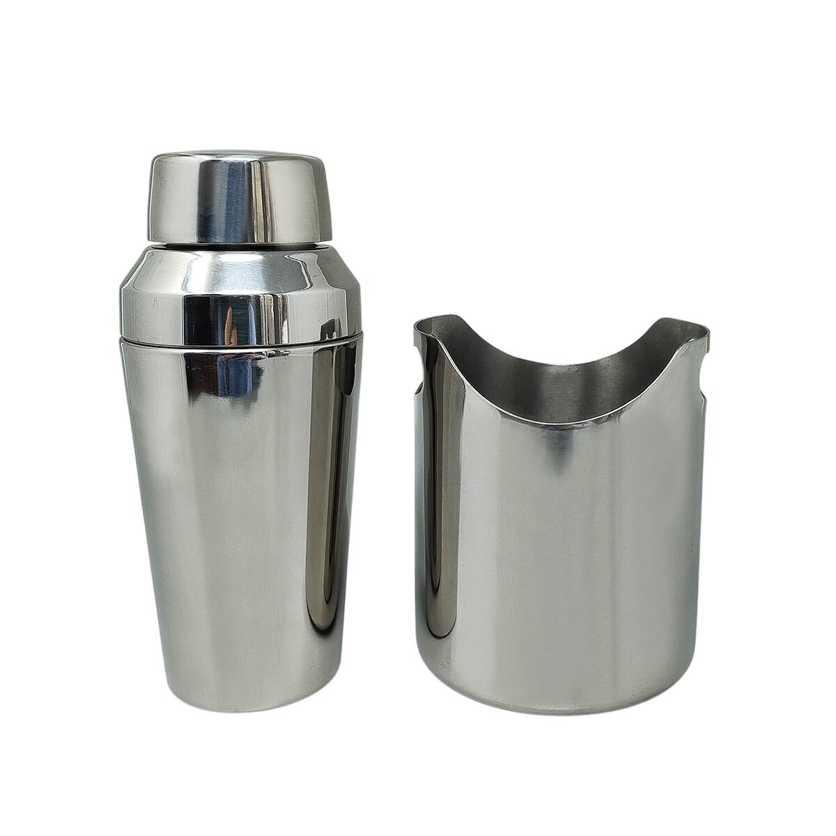 1970s Gorgeous Cocktail Shaker With Ice Bucket by Motta. Made in Italy