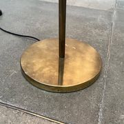 German brass floor lamp in Space Age style from the mid-century by Kaiser Leuchten, 1960s.