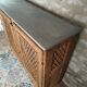 Antique solid pine sideboard with a zinc top.