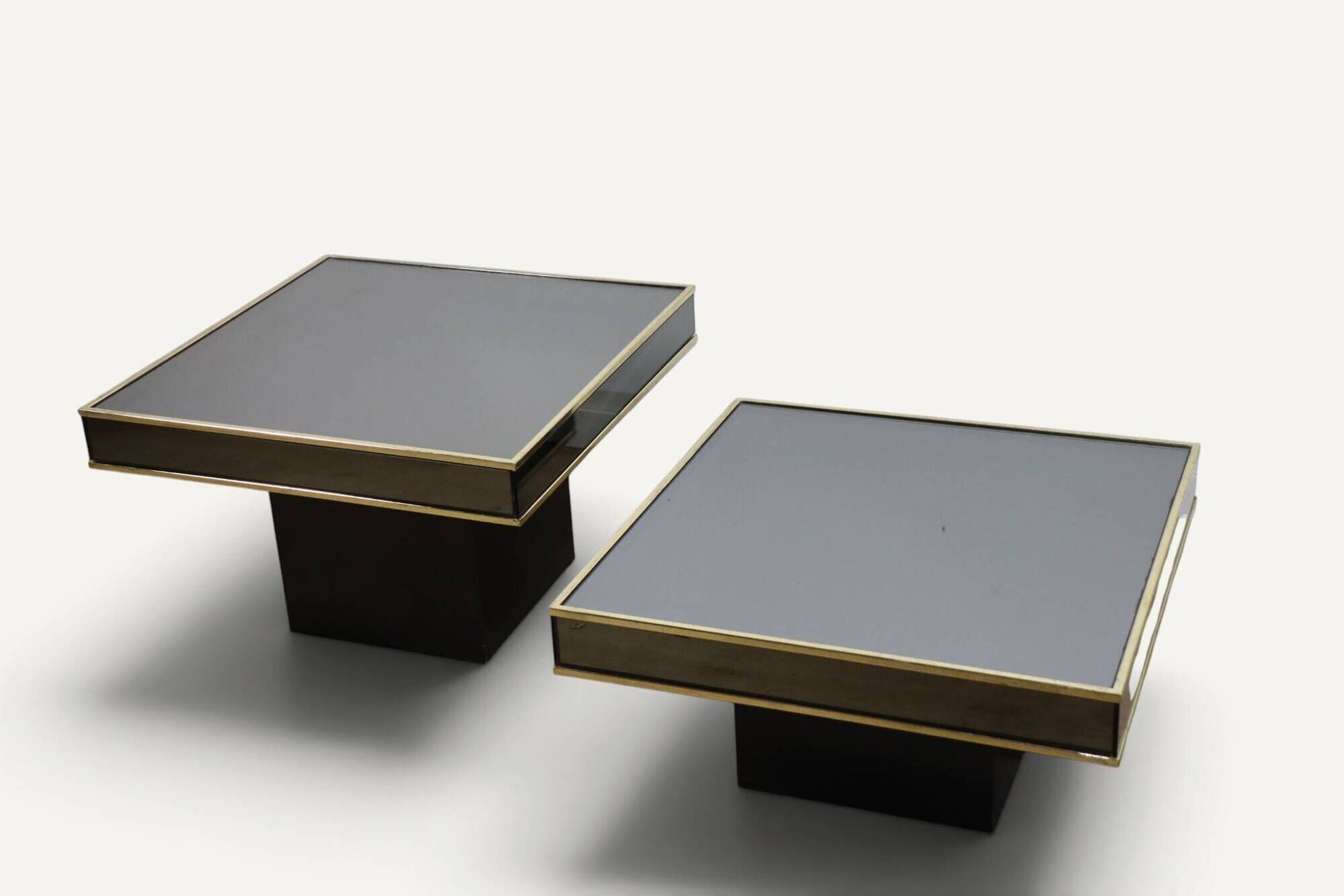 Modular coffee tables edition Cidue, by Willy Rizzo from the 1970s.