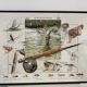 Tableau Image d'Épinal "La Pêche à la Mouche" Olivier Claudon