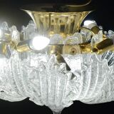 Garda, luxury Italian Murano glass ceiling light or flush mount, 1980s