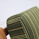 1970s, Danish design, oak wood armchair in furniture wool, original condition.