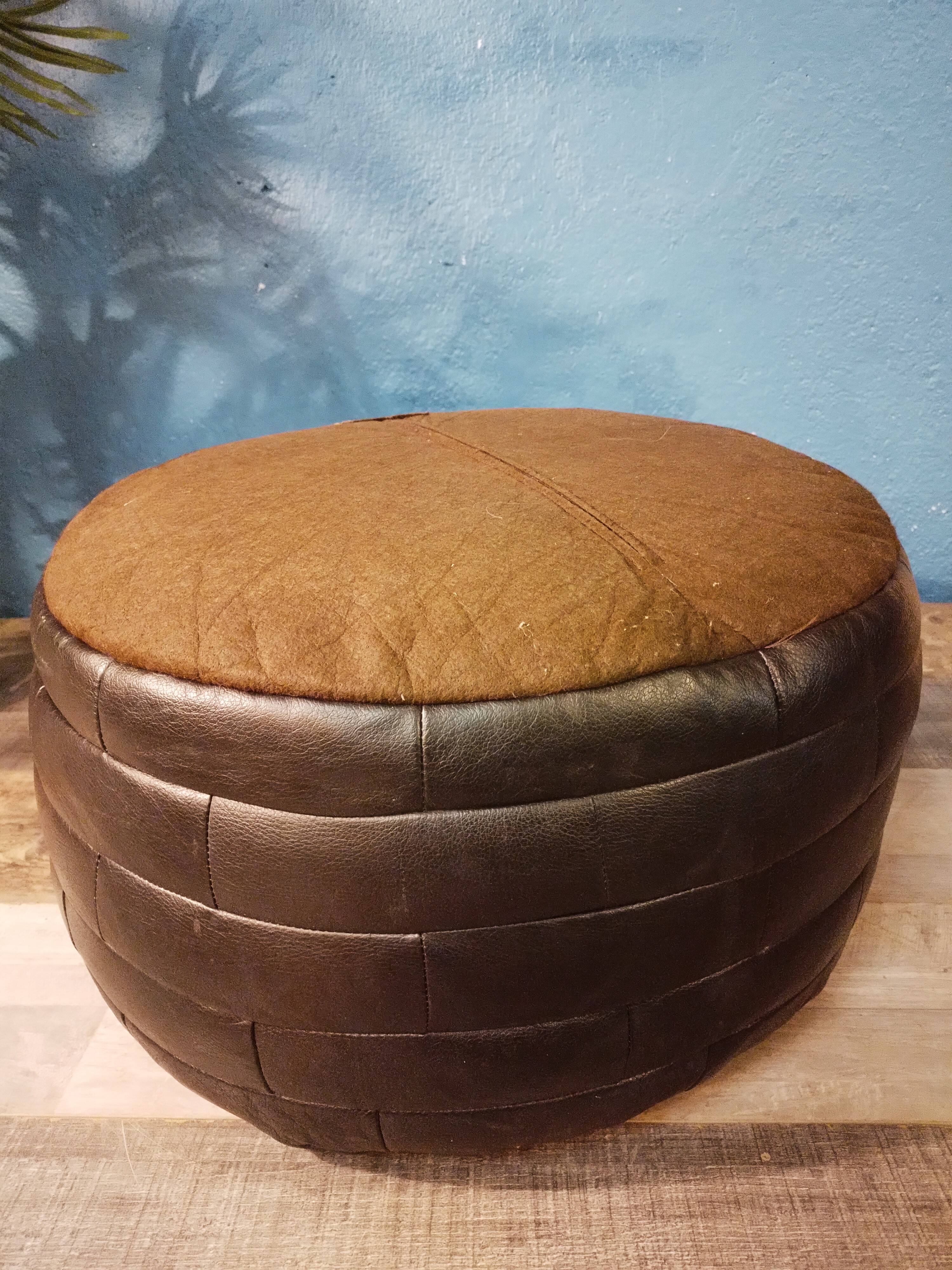 De Sède style pouf 1970s