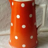 Earthenware pitcher digoin sarreguemines confetti model