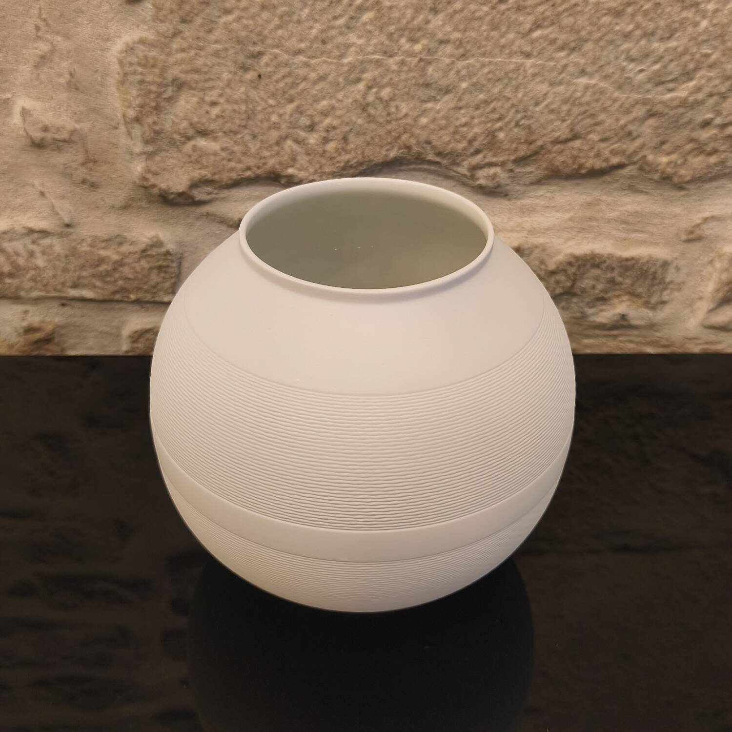 Nereides porcelain vase, Jean Pierre Hamard, Bernardaud 1988