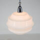 Art deco glass pendant Czechoslovakia 1950s