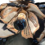 Metal flowers floor lamp