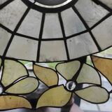 Vintage mother-of-pearl and glass ceiling pendant lampshade