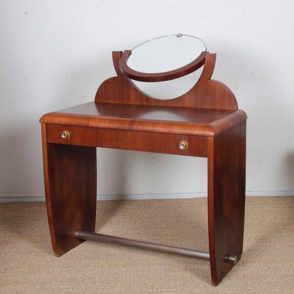 Coiffeuse Art déco en acajou des années 1930