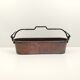 Copper planter and wrought iron handle