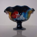 French multicoloured studio ceramic bowl from Vallauris, 1970s