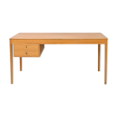Scandinavian oak desk by Yngvar Sandstrom