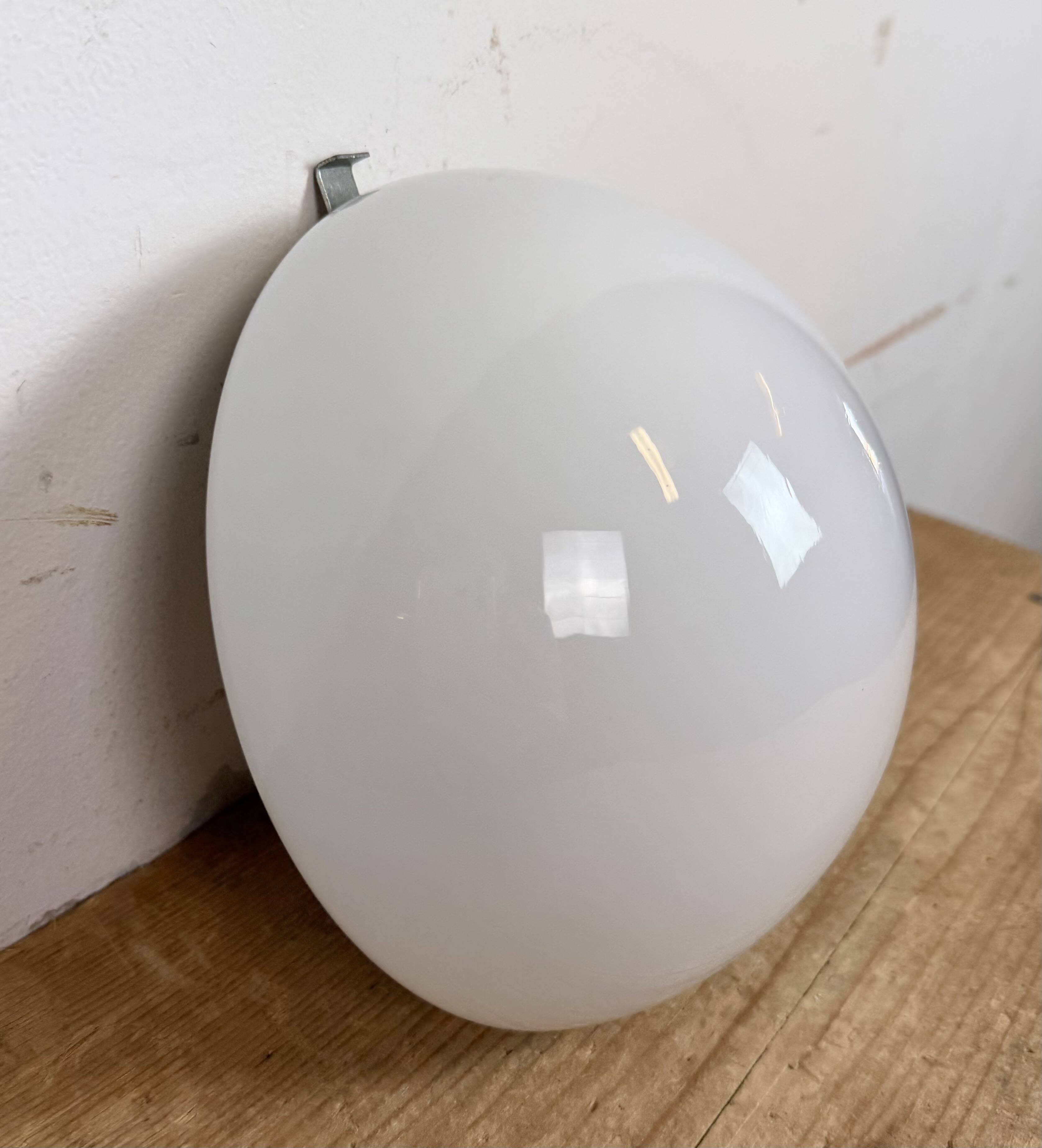 Vintage Wall Light with Milk Glass, 1960s