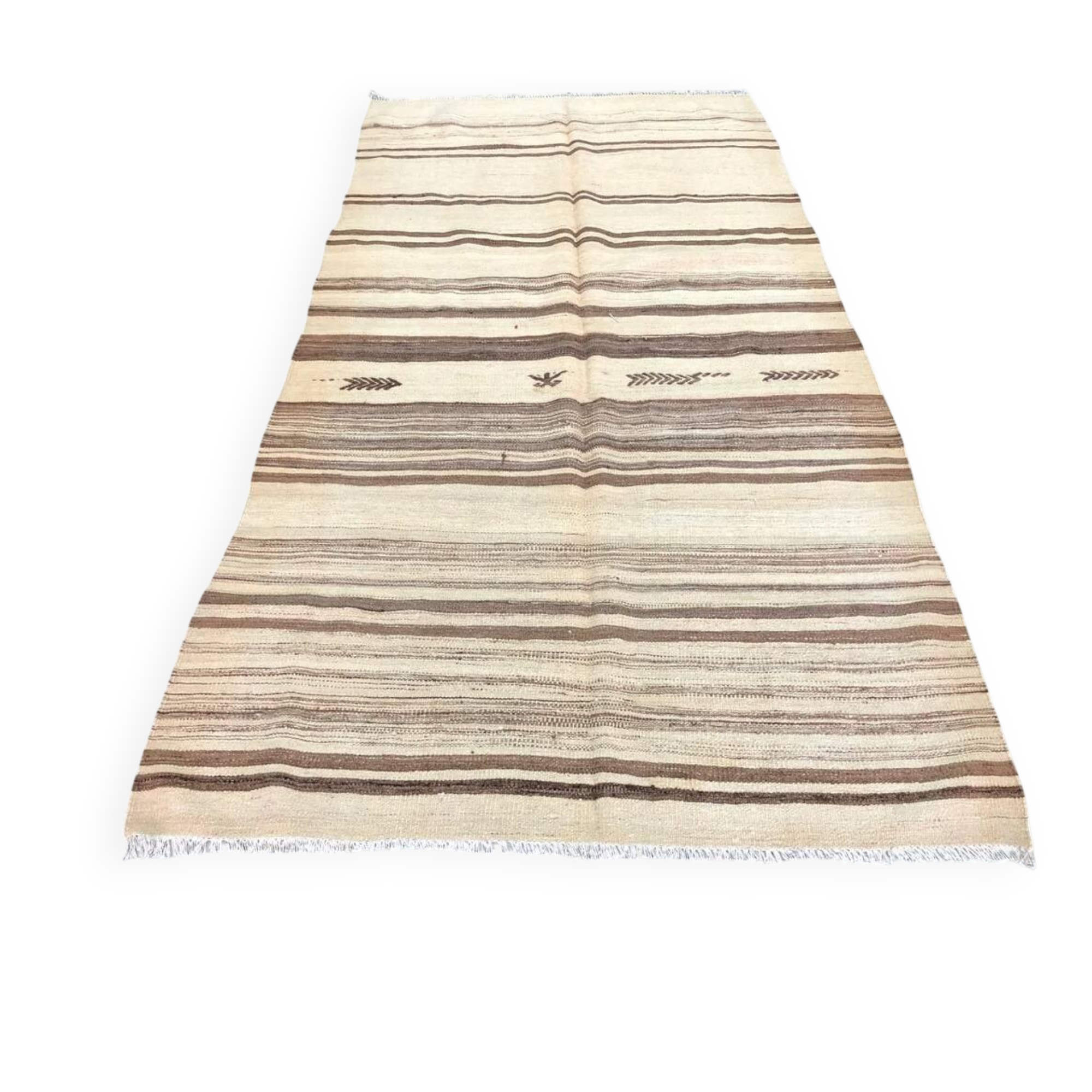 Oushak Vintage Neutral Wool Rug