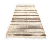 Tapis Oushak Vintage en laine neutre