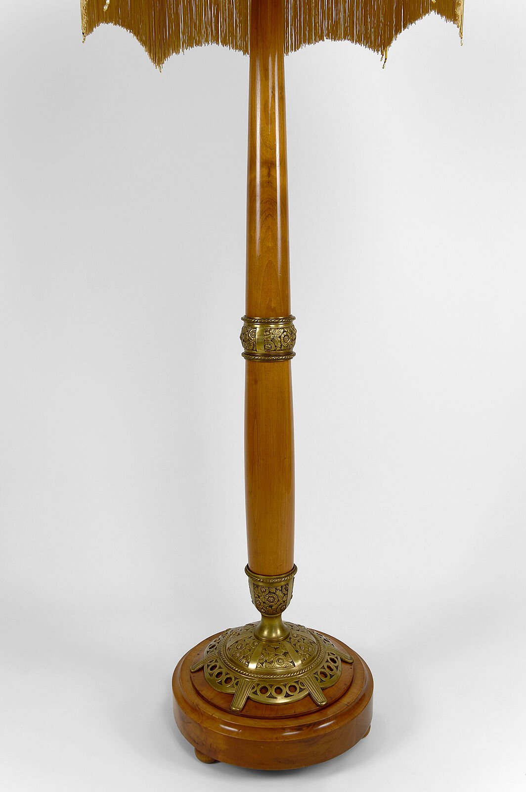 Art Nouveau cherry floor lamp by Paul Follot, circa 1920
