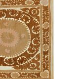 Hand-knotted rug, vintage Turkish rug 129x133 cm