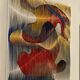 Textile sculpture-painting: The Dance of Colors