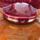 Pair of candlesticks red ceramic fish years 50