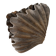 Brutalist wood shell sculpture box 1900