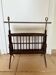 Folding magazine rack with shelf