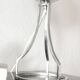Lamp sphere of frosted glass, chrome steel, art deco, 1950