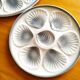 Lot de 6 assiettes et plat à huitres